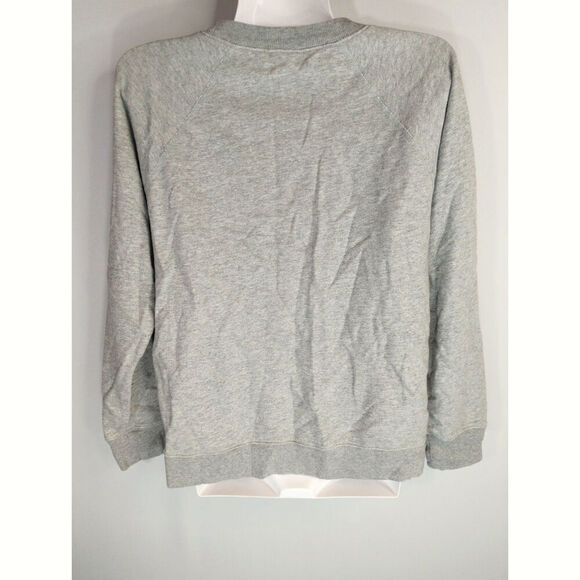 J. Crew Women's NYC New York City Embroidered Sweatshirt Gray Crewneck Size S - Picture 6 of 10